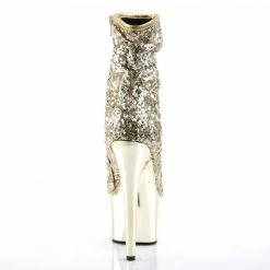 Pleaser ADORE-1008SQ - Gold Sequins/Gold Chrome Exotic Dancing