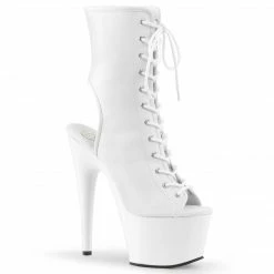 Pleaser Exotic Dancing ADORE-1016 - Wht Faux Leather/Wht