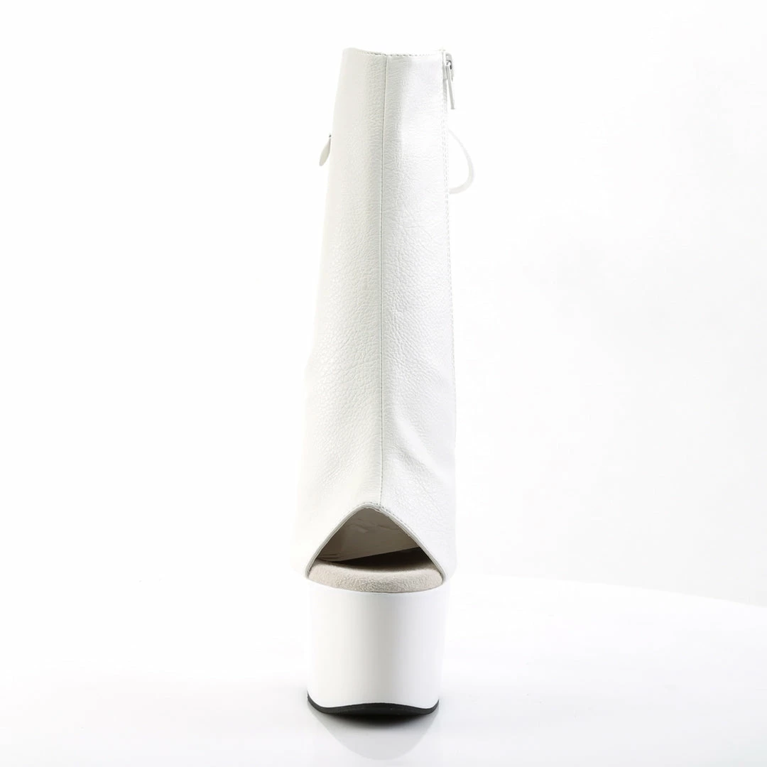 Pleaser ADORE-1018 - Wht Faux Leather/Wht 4 Pleaser ADORE-1018 - Wht Faux Leather/Wht