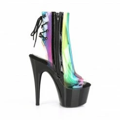 Pleaser Exotic Dancing ADORE-1018C-RB - Rainbow PVC/Blk 11 Pleaser Exotic Dancing ADORE-1018C-RB - Rainbow PVC/Blk
