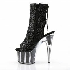 Pleaser Exotic Dancing ADORE-1018G - Blk Glitter/Blk Glitter