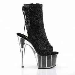 Pleaser Exotic Dancing ADORE-1018G - Blk Glitter/Blk Glitter