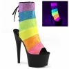 Pleaser ADORE-1018RBG - Rainbow Multi Glitter/Blk 2 Pleaser ADORE-1018RBG - Rainbow Multi Glitter/Blk