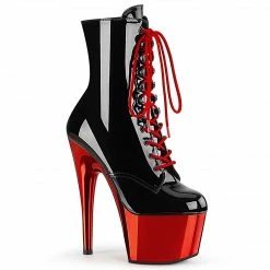Pleaser Drag Queen ADORE-1020 - Blk Pat/Red Chrome