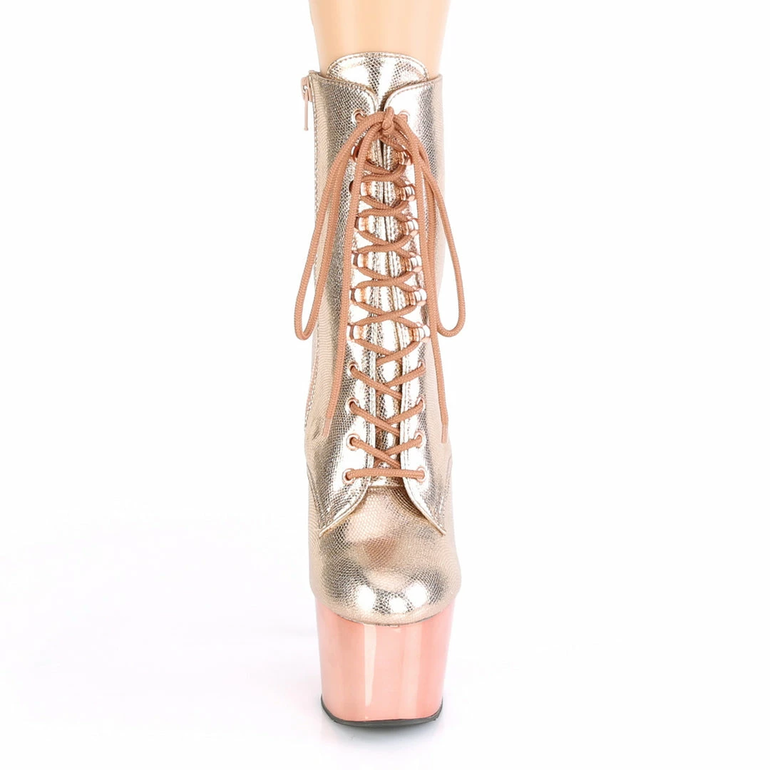 Pleaser ADORE-1020 - Rose Gold Textured Metallic/Rose GoldChrome Drag Queen 4 Pleaser ADORE-1020 - Rose Gold Textured Metallic/Rose GoldChrome Drag Queen
