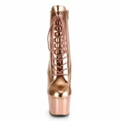 Pleaser ADORE-1020 - Rose Gold Metallic Pu/Rose Gold Chrome