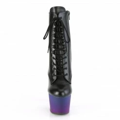 Pleaser ADORE-1020BP - Blk Faux Leather/Blue-Purple Ombre