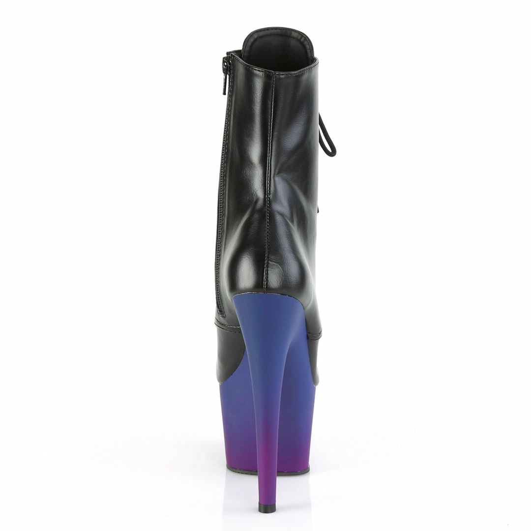 Pleaser ADORE-1020BP - Blk Faux Leather/Blue-Purple Ombre 6 Pleaser ADORE-1020BP - Blk Faux Leather/Blue-Purple Ombre