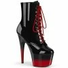 Pleaser ADORE-1020BR-H - Blk Pat/Blk-Red Exotic Dancing