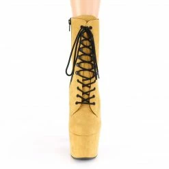 Pleaser ADORE-1020FS - Mustard Faux Suede/Mustard Faux Suede