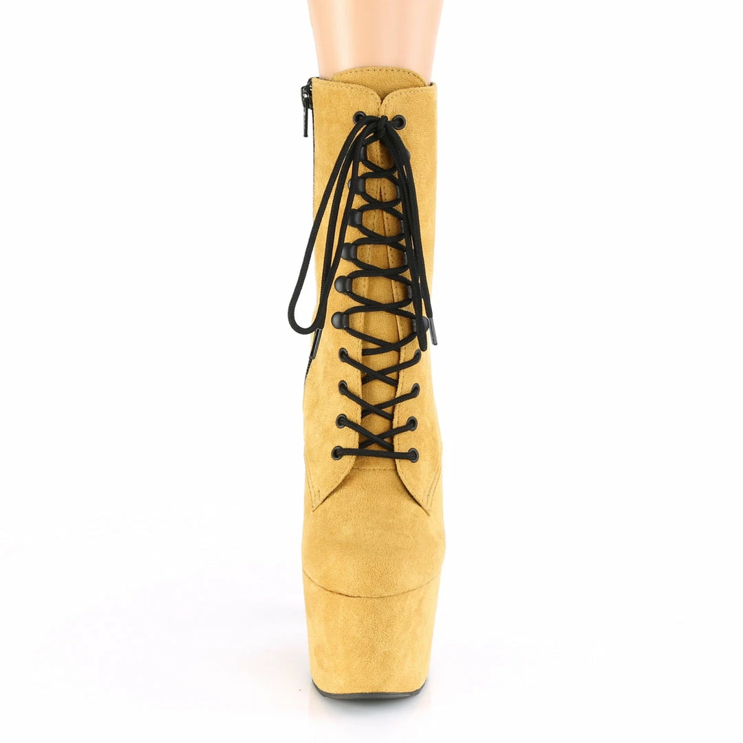 Pleaser ADORE-1020FS - Mustard Faux Suede/Mustard Faux Suede 4 Pleaser ADORE-1020FS - Mustard Faux Suede/Mustard Faux Suede