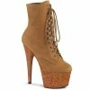 Pleaser ADORE-1020FSMG - Camel F.Suede/Camel Multi Mini Glitter 1 Pleaser ADORE-1020FSMG - Camel F.Suede/Camel Multi Mini Glitter