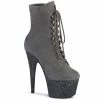 Pleaser ADORE-1020FSMG - Grey Faux Suede/Grey Multi Mini Glitter Exotic Dancing 2 Pleaser ADORE-1020FSMG - Grey Faux Suede/Grey Multi Mini Glitter Exotic Dancing