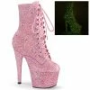 Pleaser ADORE-1020GDLG - Pink Multi Glitter/Pink Multi Glitter