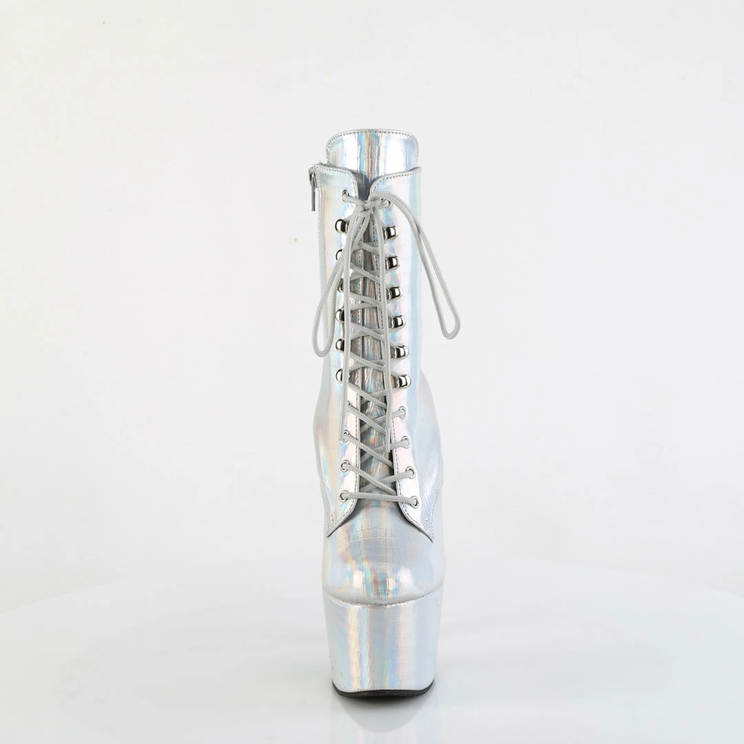 Pleaser Exotic Dancing ADORE-1020HG-C - Slv Crocodile Print Hologram/M 4 Pleaser Exotic Dancing ADORE-1020HG-C - Slv Crocodile Print Hologram/M