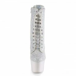 Pleaser ADORE-1020LG - Neon White Multi Glitter/Neon White Exotic Dancing