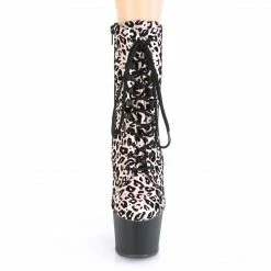 Pleaser ADORE-1020LP - Lt. Pink Leopard Print Holo/Blk Matte