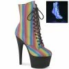 Pleaser ADORE-1020REFL-02 - Rainbow Reflective/Blk Matte 2 Pleaser ADORE-1020REFL-02 - Rainbow Reflective/Blk Matte