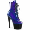 Pleaser Exotic Dancing ADORE-1020SHG - Blue-Purple/Blk