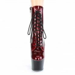 Pleaser ADORE-1020SP - Red Snake Print Pat/Blk Exotic Dancing