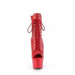Pleaser Exotic Dancing ADORE-1021 - Red Faux Le/Red Matte