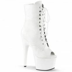 Pleaser ADORE-1021 - Wht Faux Leather/Wht