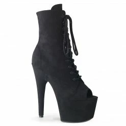 Pleaser ADORE-1021FS - Blk Faux Suede/Blk Faux Suede