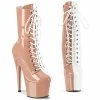 Pleaser ADORE-1040TT - Blush-Wht Pat/Blush-Wht