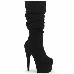 Pleaser ADORE-1061 - Blk Faux Suede/Blk Faux Suede Exotic Dancing
