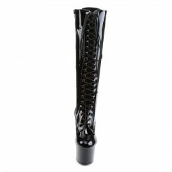 Pleaser ADORE-2023 - Blk Str Pat/Blk Drag Queen