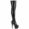 Pleaser Exotic Dancing ADORE-3000 - Blk Str Faux Leather/Blk Matte 1 Pleaser Exotic Dancing ADORE-3000 - Blk Str Faux Leather/Blk Matte