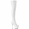 Pleaser Exotic Dancing ADORE-3000 - Wht Str Pat/Wht