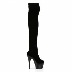 Pleaser ADORE-3002 - Blk Str Velvet/Blk Exotic Dancing