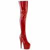 Pleaser Exotic Dancing ADORE-3011HWR - Red Str. Holo/Red Holo