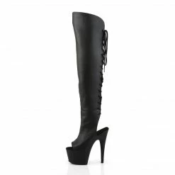 Pleaser Drag Queen ADORE-3019 - Blk Faux Leather/Blk Matte