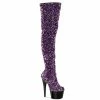 Pleaser Exotic Dancing ADORE-3020 - Purple Multi Sequins/Blk