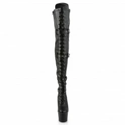 Pleaser Exotic Dancing ADORE-3028 - Blk Str Faux Leather/Blk Matte 8 Pleaser Exotic Dancing ADORE-3028 - Blk Str Faux Leather/Blk Matte