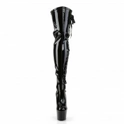Pleaser ADORE-3050 - Blk Str Pat/Blk Exotic Dancing