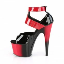 Pleaser Exotic Dancing ADORE-700-16 - Blk-Red Pat/Red-Blk