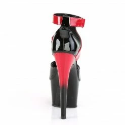 Pleaser Exotic Dancing ADORE-700-16 - Blk-Red Pat/Red-Blk