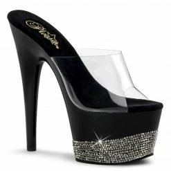 Pleaser ADORE-701-3 - Clr/Blk-Pewter RS