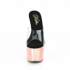 Pleaser Exotic Dancing ADORE-701 - Clr/Rose Gold Chrome