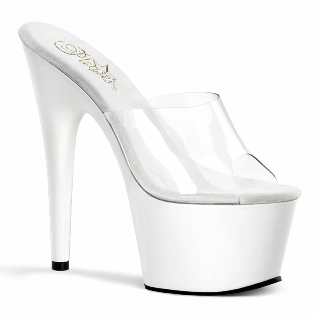 Pleaser ADORE-701 - Clr/Wht Exotic Dancing 3 Pleaser ADORE-701 - Clr/Wht Exotic Dancing