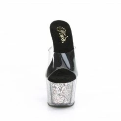 Pleaser ADORE-701CG - Clr/Slv Confetti Glitter