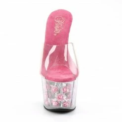 Pleaser Exotic Dancing ADORE-701FL - Clr/H. Pink Flowers