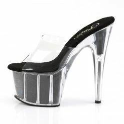Pleaser Exotic Dancing ADORE-701G - Clr/Blk Gltr