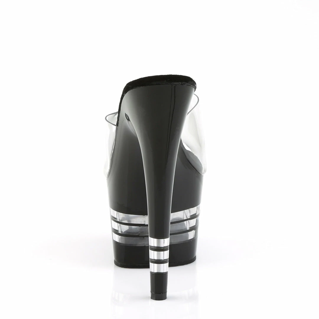 Pleaser ADORE-701LN - Clr/Blk 6 Pleaser ADORE-701LN - Clr/Blk