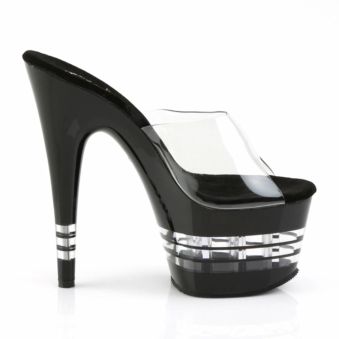 Pleaser ADORE-701LN - Clr/Blk 7 Pleaser ADORE-701LN - Clr/Blk