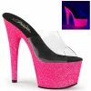 Pleaser ADORE-701UVG - Clr/Neon H. Pink Glitter 1 Pleaser ADORE-701UVG - Clr/Neon H. Pink Glitter