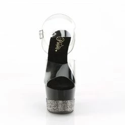 Pleaser ADORE-708-3 - Clr/Blk-Pewter RS Exotic Dancing 8 Pleaser ADORE-708-3 - Clr/Blk-Pewter RS Exotic Dancing